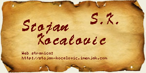 Stojan Kočalović vizit kartica